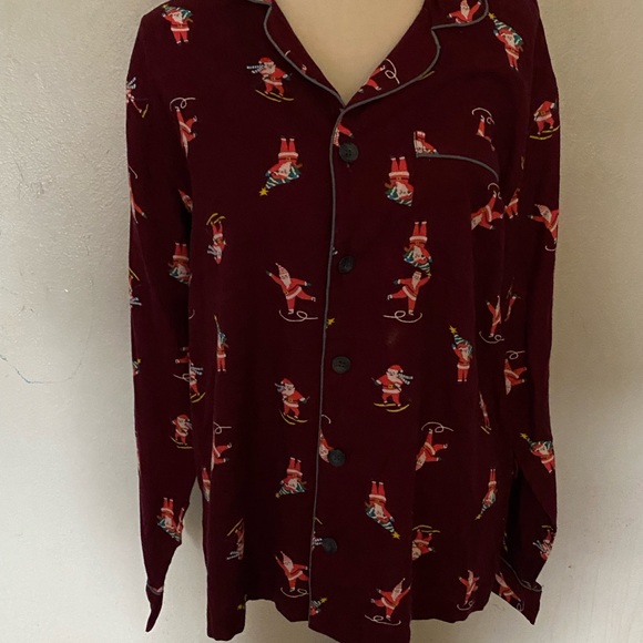 Old navy Christmas pajama top size M - Picture 2 of 8